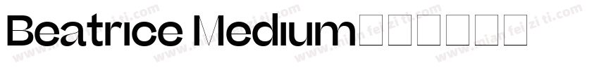 Beatrice Medium字体转换